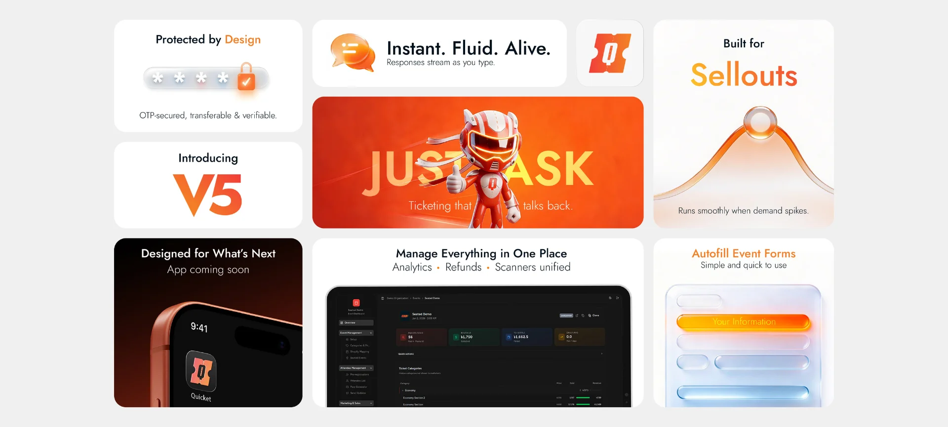 Quicket V5: From Searching to Simply Asking