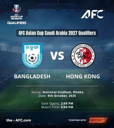 Bangladesh vs Hong Kong, China - AFC Asian Cup 2027 Qualifier