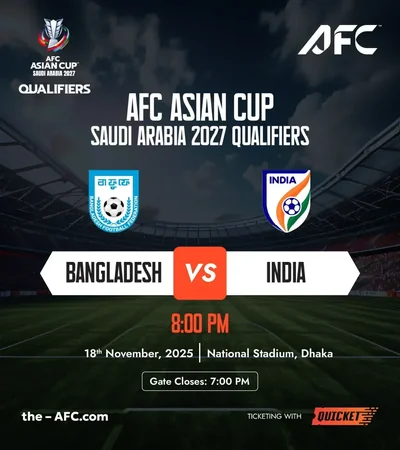 Bangladesh vs India - AFC Asian Cup 2027 Qualifier