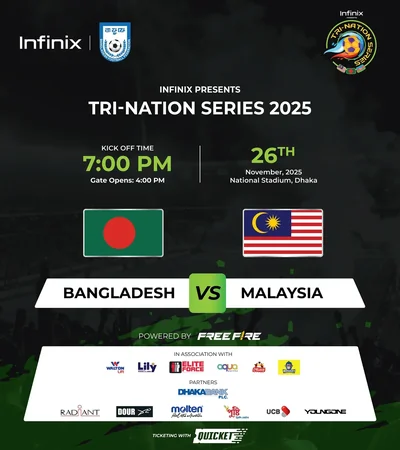 Infinix Presents Tri-Nation Series 2025 Bangladesh vs Malaysia