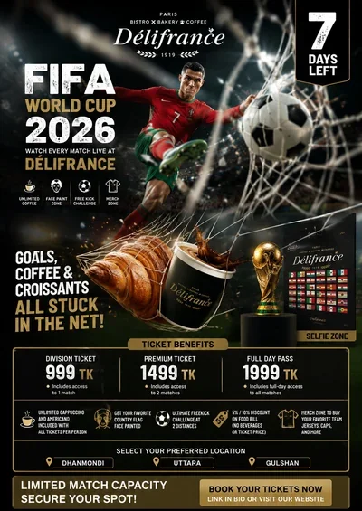 FIFA World Cup 2026 at Délifrance Gulshan